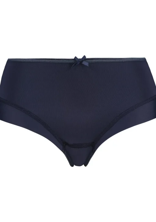RJ Bodywear Pure Color dames midi brief, donkerblauw