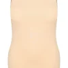 RJ Bodywear Pure Color dames top (1-pack), hemdje met brede banden, huidskleur