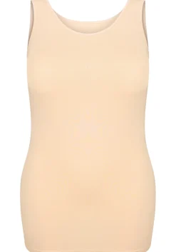 RJ Bodywear Pure Color dames top (1-pack), hemdje met brede banden, huidskleur