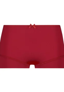 RJ Bodywear Pure Color dames short, donkerrood