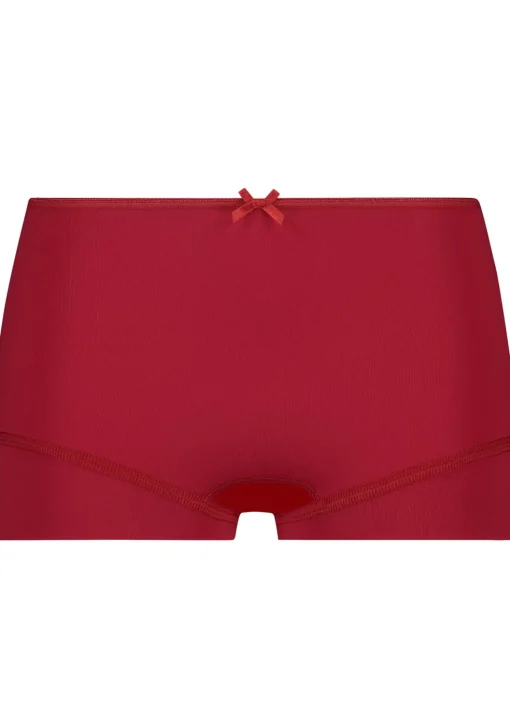 RJ Bodywear Pure Color dames short, donkerrood