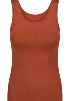 RJ Bodywear Pure Color dames hemd (1-pack), cognac