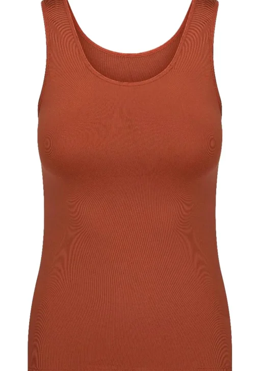 RJ Bodywear Pure Color dames hemd (1-pack), cognac