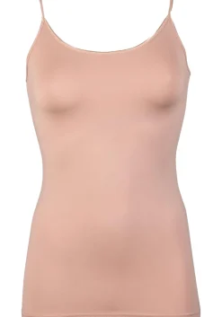 RJ Bodywear Pure Color dames spaghetti top (1-pack), lichtbruin