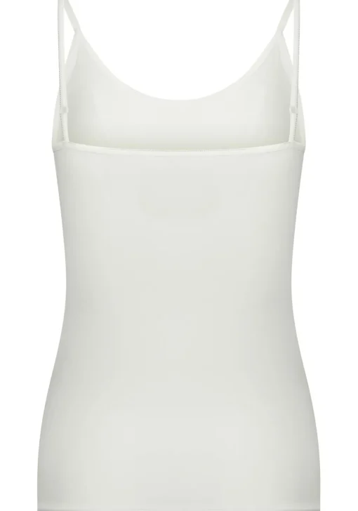 RJ Bodywear Pure Color dames spaghetti top (1-pack), hemdje met smalle verstelbare bandjes, wit