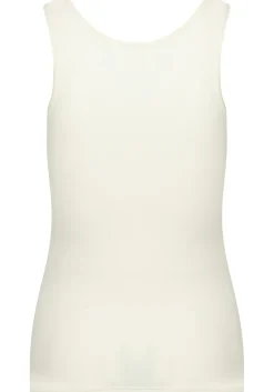 RJ Bodywear Pure Color dames top (1-pack), hemdje met brede banden, ivoor