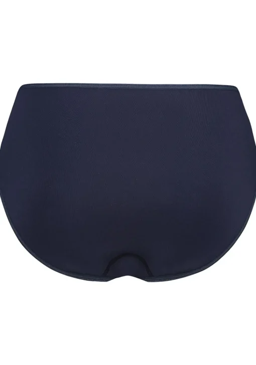 RJ Bodywear Pure Color dames midi brief, donkerblauw