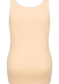 RJ Bodywear Pure Color dames top (1-pack), hemdje met brede banden, huidskleur