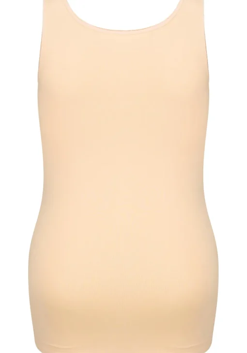 RJ Bodywear Pure Color dames top (1-pack), hemdje met brede banden, huidskleur