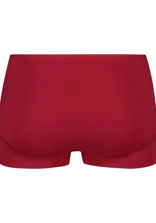 RJ Bodywear Pure Color dames short, donkerrood