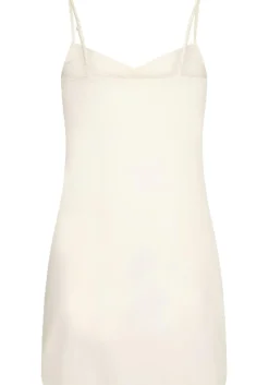 RJ Bodywear Pure Color dames jurk (1-pack), onderjurk met verstelbare bandjes, ivoor