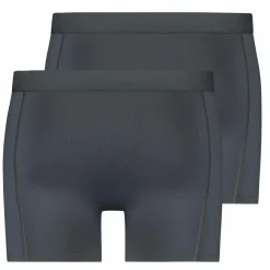 RJ Bodywear Pure Color Jort boxer (2-pack), heren boxer lang, grijs