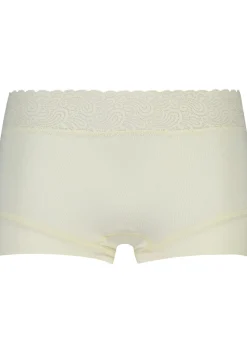 RJ Bodywear Pure Color Kant dames short, ivoor
