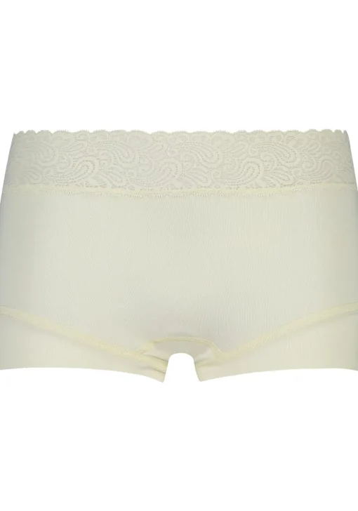 RJ Bodywear Pure Color Kant dames short, ivoor