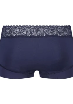 RJ Bodywear Pure Color Kant dames short, donkerblauw