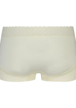 RJ Bodywear Pure Color Kant dames short, ivoor