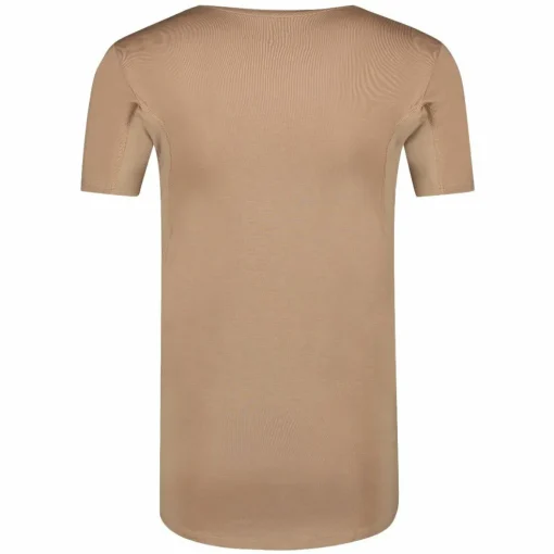 RJ Bodywear Sweatproof T-shirt (1-pack), heren T-shirt met anti zweet oksels, V-hals, huidskleur