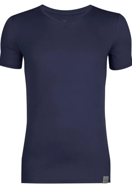 RJ Bodywear The Good Life T-shirts (2-pack), slim fit heren T-shirts V-hals, donkerblauw