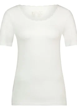 RJ Bodywear Thermo dames T-shirt kant (1-pack), wolwit