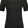 RJ Bodywear Thermo dames T-shirt kant (1-pack), zwart