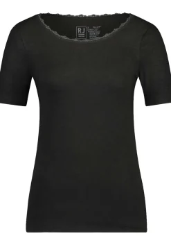 RJ Bodywear Thermo dames T-shirt kant (1-pack), zwart