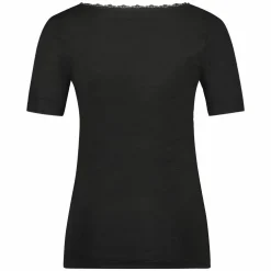 RJ Bodywear Thermo dames T-shirt kant (1-pack), zwart