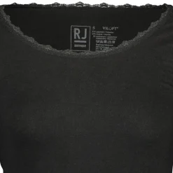 RJ Bodywear Thermo dames T-shirt kant (1-pack), zwart