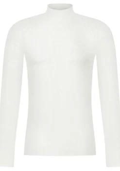 RJ Bodywear Thermo thermoshirt (1-pack), heren thermoshirt met opstaande boord, wolwit