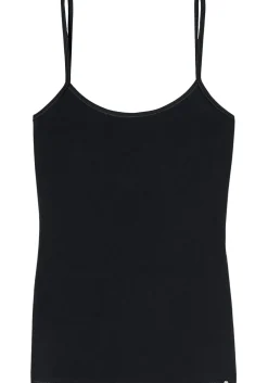 SCHIESSER 95/5 dames spaghetti top (1-pack), zwart