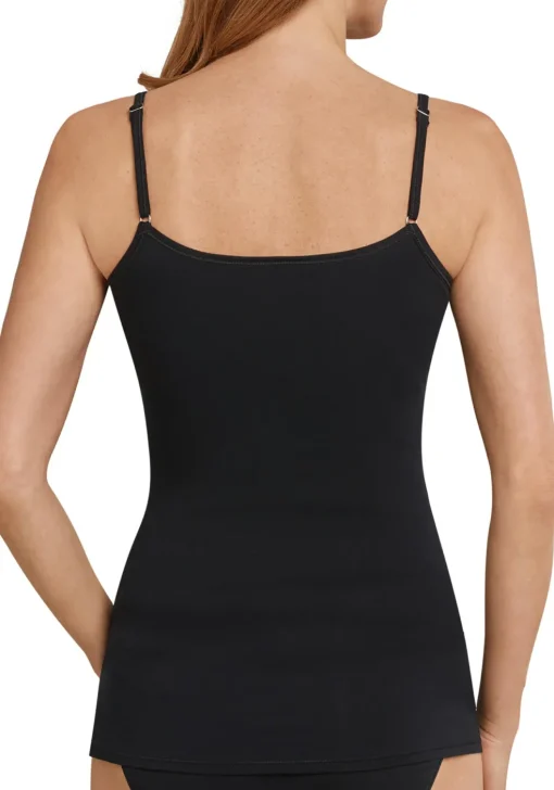SCHIESSER 95/5 dames spaghetti top (1-pack), zwart