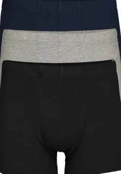 SCHIESSER 95/5 Essentials shorts (3-pack), zwart, blauw en grijs