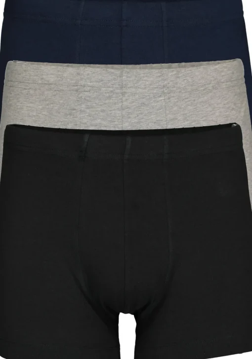 SCHIESSER 95/5 Essentials shorts (3-pack), zwart, blauw en grijs