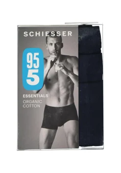 SCHIESSER 95/5 Essentials shorts (3-pack), donkerblauw