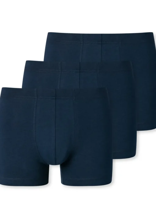 SCHIESSER 95/5 Essentials shorts (3-pack), donkerblauw