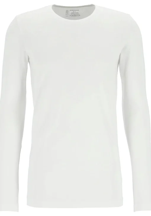 SCHIESSER 95/5 Originals T-shirt (1-pack), O-hals lange mouw, wit