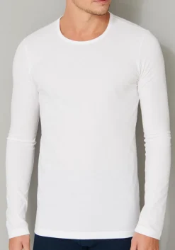 SCHIESSER 95/5 Originals T-shirt (1-pack), O-hals lange mouw, wit
