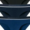 SCHIESSER 95/5 rioslips (3-pack), zwart, blauw en donkerblauw