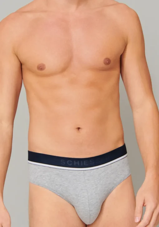 SCHIESSER 95/5 rioslips (3-pack), zwart, blauw en grijs
