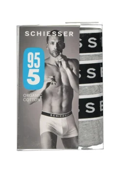 SCHIESSER 95/5 shorts (3-pack), grijs