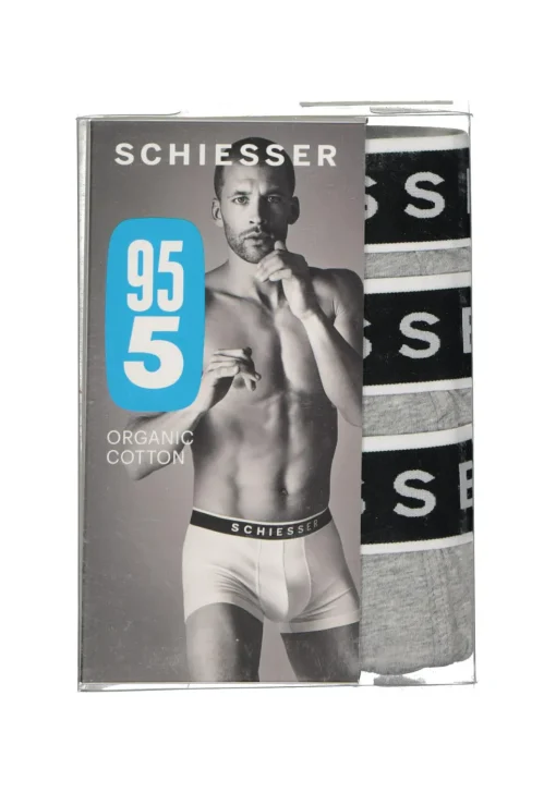 SCHIESSER 95/5 shorts (3-pack), grijs