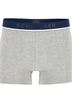 SCHIESSER 95/5 shorts (3-pack), grijs, blauw en rood