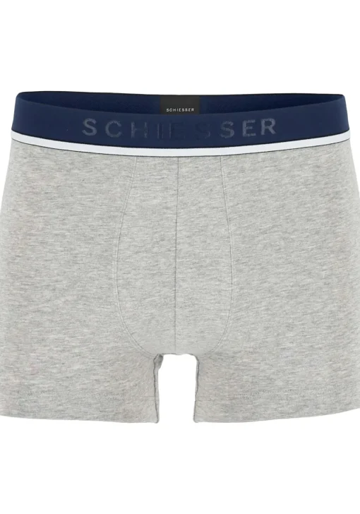 SCHIESSER 95/5 shorts (3-pack), grijs, blauw en rood