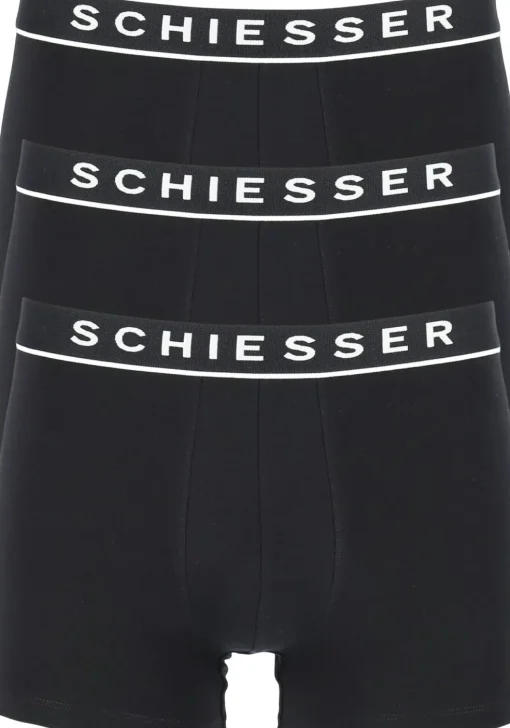 SCHIESSER 95/5 shorts (3-pack), zwart