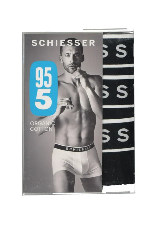 SCHIESSER 95/5 shorts (3-pack), zwart