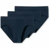 SCHIESSER 95/5 slip (3-pack), heren supermini biologisch katoen donkerblauw