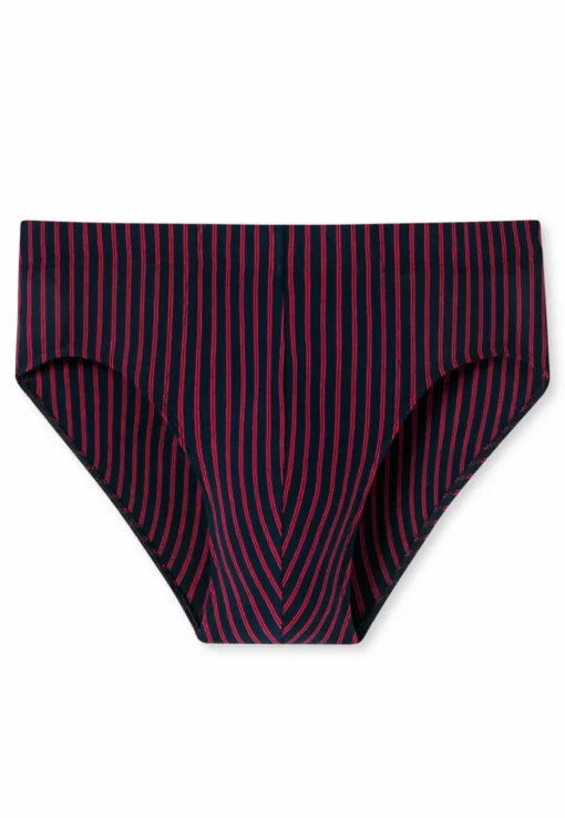 SCHIESSER 95/5 slip (1-pack), heren supermini biologisch katoen gestreept meerkleurig