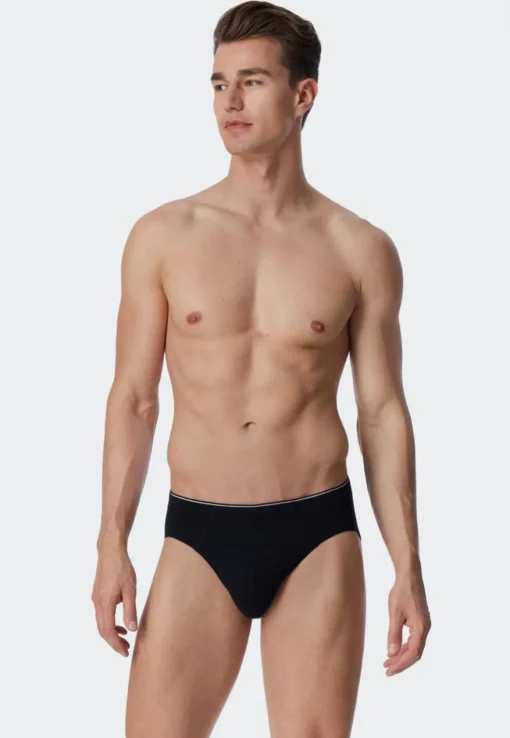 SCHIESSER 95/5 slip (1-pack), heren supermini slip biologisch katoen zwart