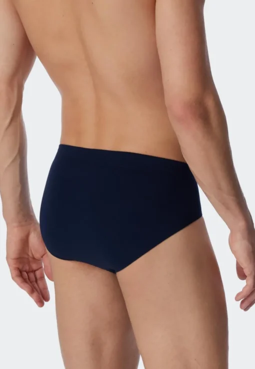SCHIESSER 95/5 slip (3-pack), heren supermini biologisch katoen donkerblauw