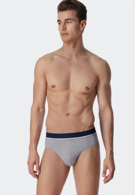SCHIESSER 95/5 slip (3-pack), heren rioslip biologisch katoen geweven elastische tailleband meerkleurig