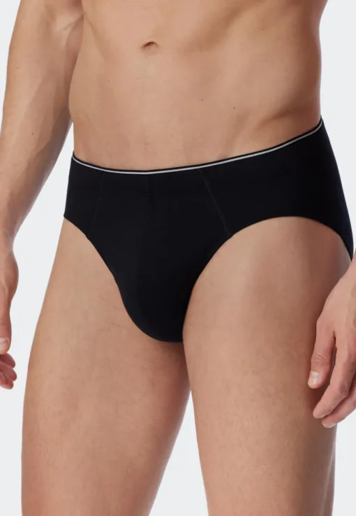 SCHIESSER 95/5 slip (1-pack), heren supermini slip biologisch katoen zwart